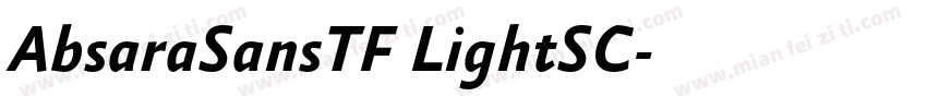 AbsaraSansTF LightSC字体转换